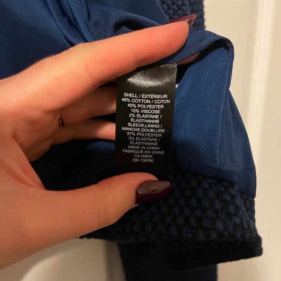 RW&CO - blue waffle pattern blazer - Picture 5 of 5